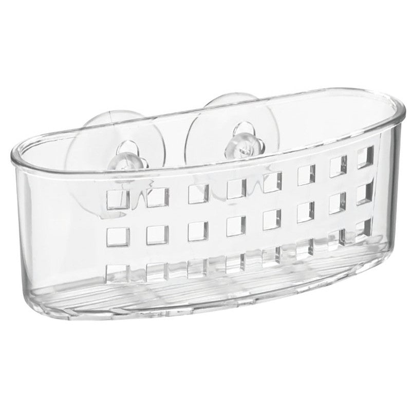 iDESIGN 38900 Sponge and Scrubber Holder, 2-1/2 in L, 6-1/2 in W, 2-1/2 in H, Plastic, Clear (Pack of 6)