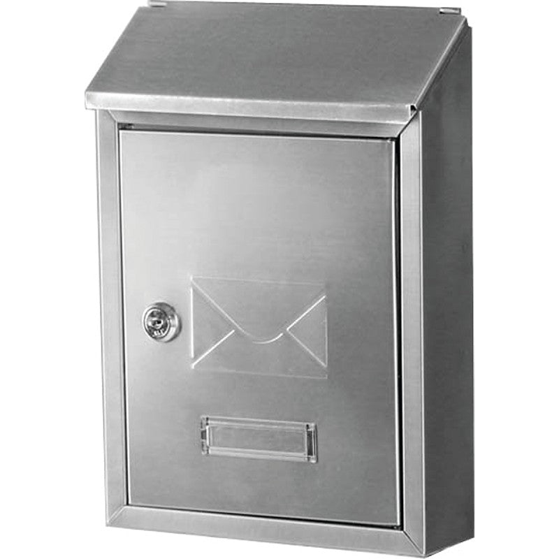 Gibraltar Mailboxes Ashley AWM00SS0 Mailbox, 220 cu-in Capacity, Stainless Steel, Gray, 8.4 in W, 2.8 in D, 11.7 in H