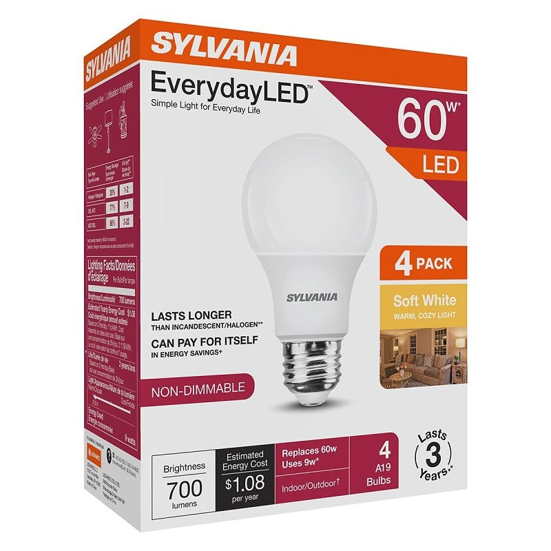 Sylvania 42014 LED Light Bulb, A19 Lamp, Soft White