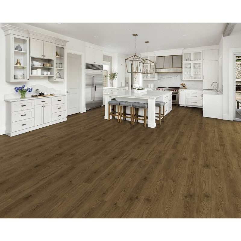 Healthier Choice Flooring HCL803C08 Laminate Flooring Plank, 4-Sided Bevel Profile, Wood, Oak Bridge, 48 in L, 7.7 in W
