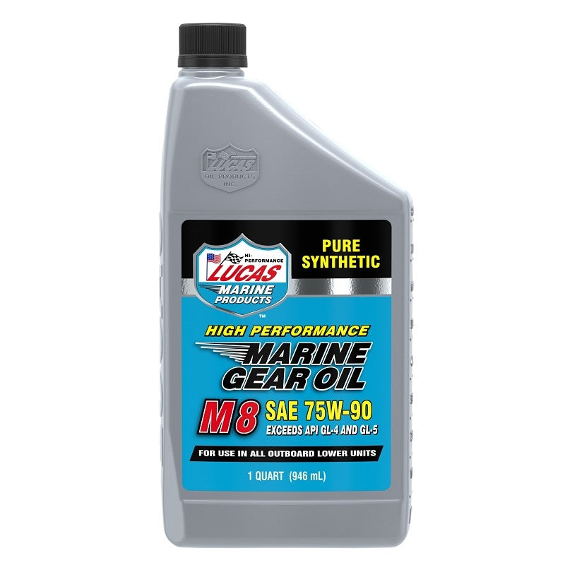 Lucas Oil 10652 Marine Synthetic Gear Oil, 75W-90, 1 qt