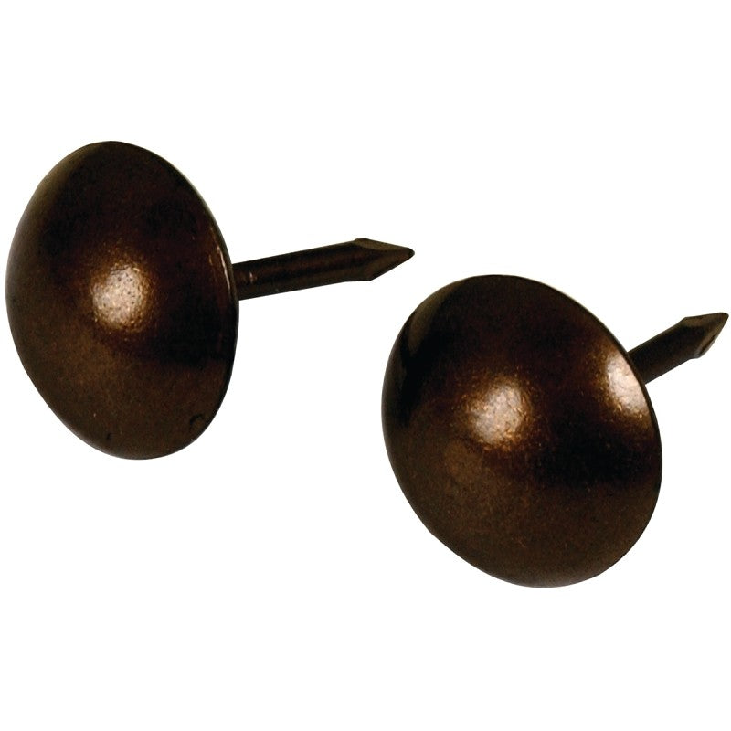 Hillman 122686 Furniture Nail, 7/16 in L, Bronze, Round Head (Pack of 6)