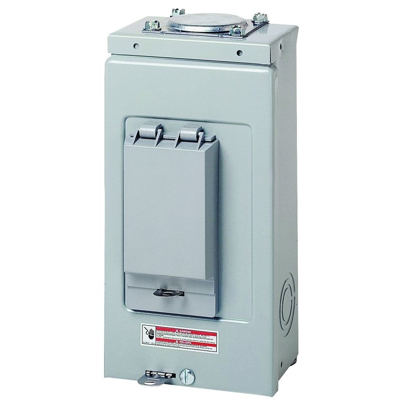 Cutler-Hammer BR BR24L70RP Load Center, 70 A, 2 -Space, 4 -Circuit, Main Lug, NEMA 3R Enclosure, Plug Mounting