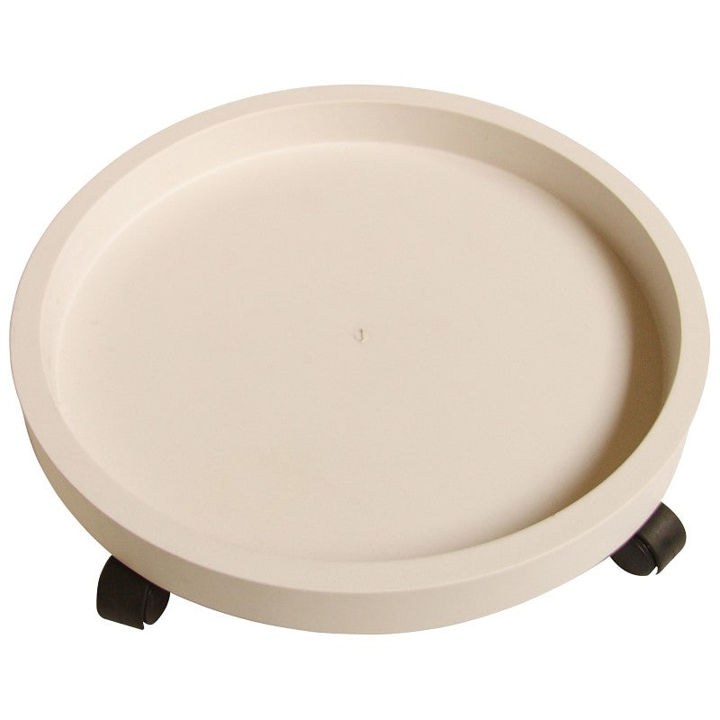 Landscapers Select GF-3634 Planter Dolly, 13 in OAL, 13 in OAW, 2.75 in OAH, 1 -Shelf, Plastic Shelf, White Shelf