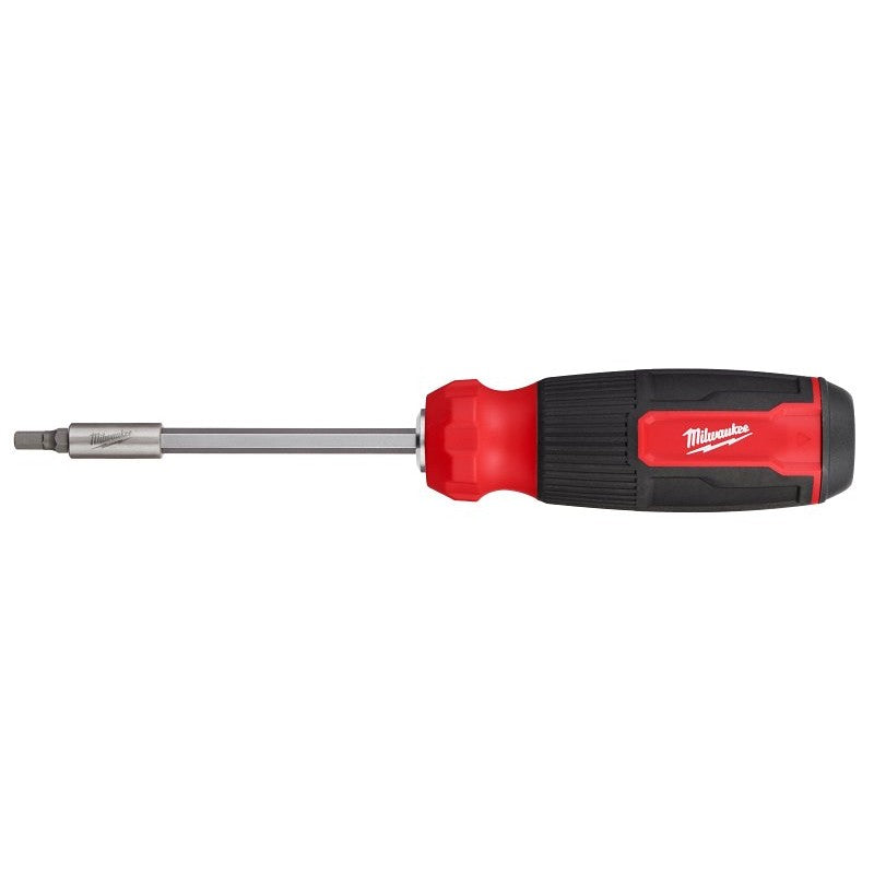 Milwaukee 48-22-2908 14-In-1 Multi-Bit Screwdriver, 1/4 in Drive, Hex Drive, 9.11 in OAL, Plastic Handle