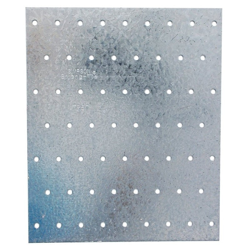 Simpson Strong-Tie TP TP57 Tie Plate, 7 in L, 5-3/4 in W, 0.035 in Thick, Steel, Galvanized (Pack of 50)