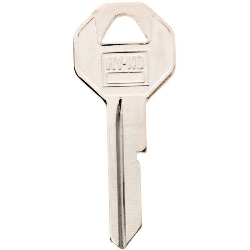 Hy-Ko 11010B10 Key Blank, Brass, Nickel, B10 Key Number (Pack of 10)