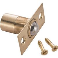 Ball Catch With Square Corner Latch 2-1/8 By 1-1/16 Inch Polished Brass on Solid Brass