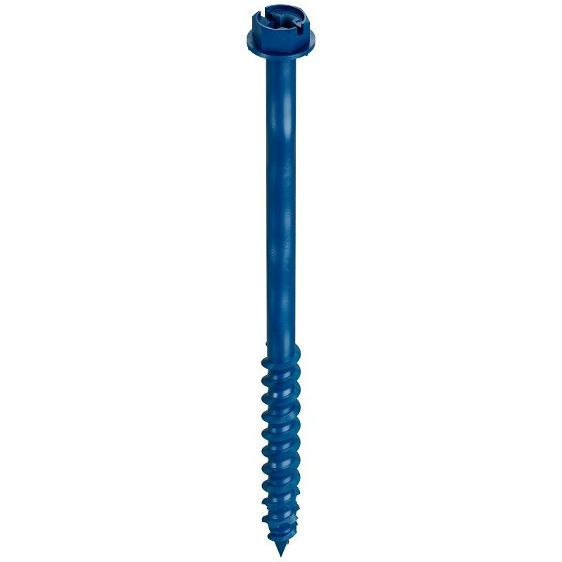 Simpson Strong-Tie Titen Turbo TNT25400HC25 Screw Anchor, 1/4 in Dia, 4 in L, Carbon Steel, Zinc Plated