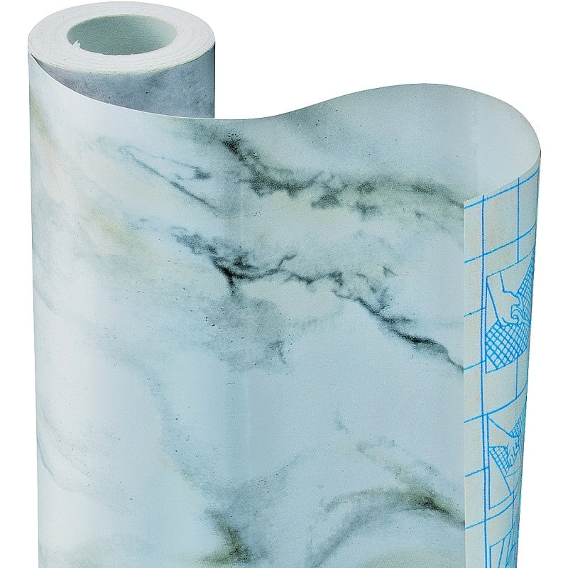 Con-Tact 09F-C9533-12 Contact Paper, 9 ft L, 18 in W, Marble White