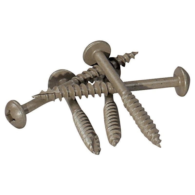 Kreg SML-C2X250-30 Pocket-Hole Screw, #14 Thread, 2-1/2 in L, Coarse Thread, Washer Head, Square Drive, Steel, 30 PK