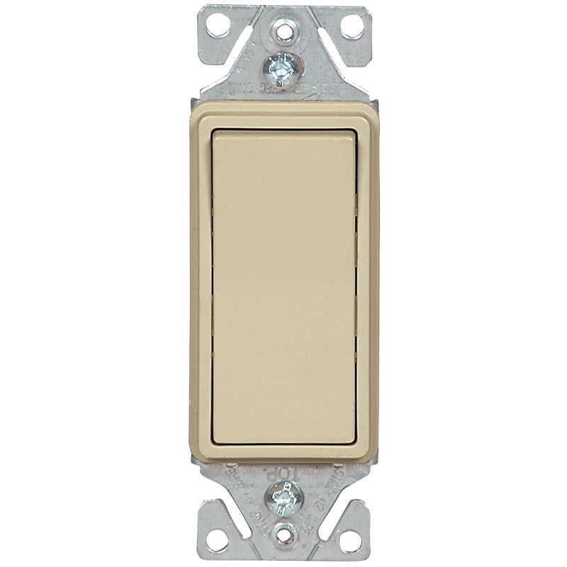 Eaton Wiring Devices 7503V-BOX Rocker Switch, 15 A, 120/277 V, Screw Terminal, Thermoplastic Housing Material