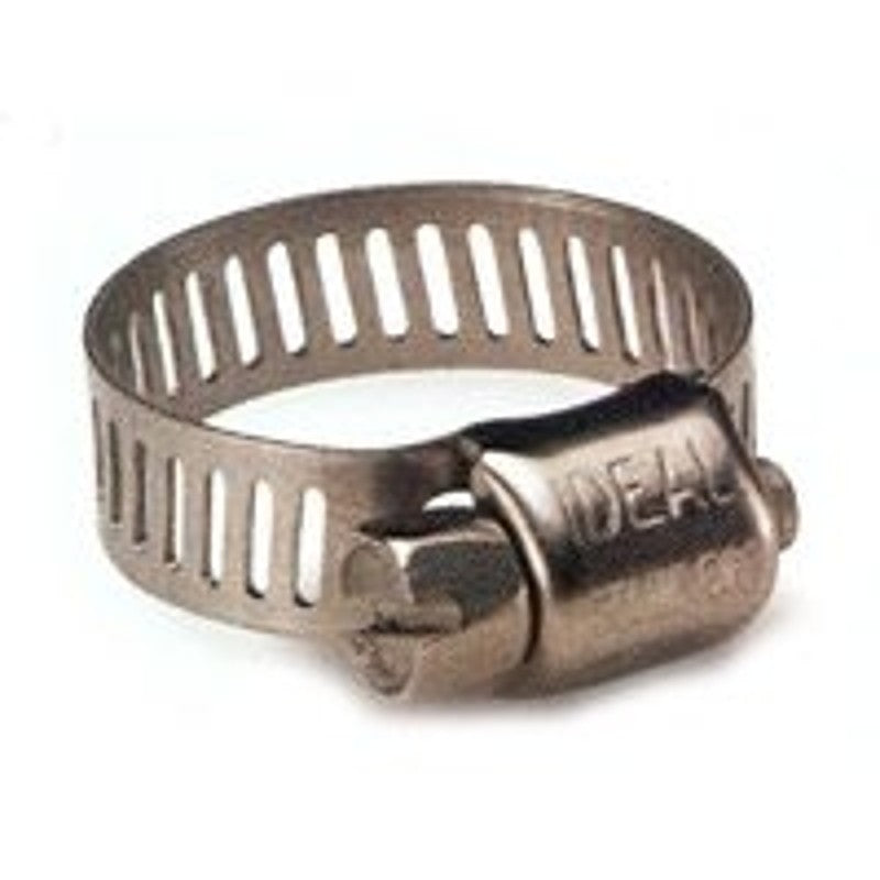 Ideal-Tridon Micro-Gear 62M Series 6260653 Worm Gear Hose Clamp, #6, 5/16 to 7/8 in, Stainless Steel (Pack of 10)