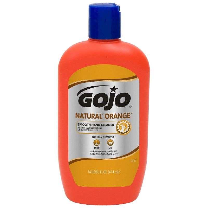 Gojo 0947-12 Hand Cleaner, Liquid, Citrus, 14 oz