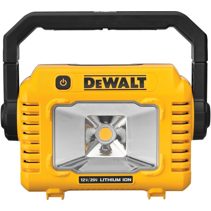 DEWALT DCL077B Cordless Compact Task Light, Lithium-Ion Battery, LED Lamp, 2000 Lumens, Black/Yellow