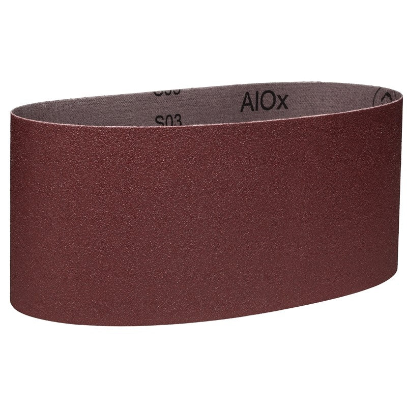 3M 27487 Sanding Belt, 4 in W, 21-3/4 in L, 80 Grit, Medium, Aluminum Oxide Abrasive (Pack of 10)