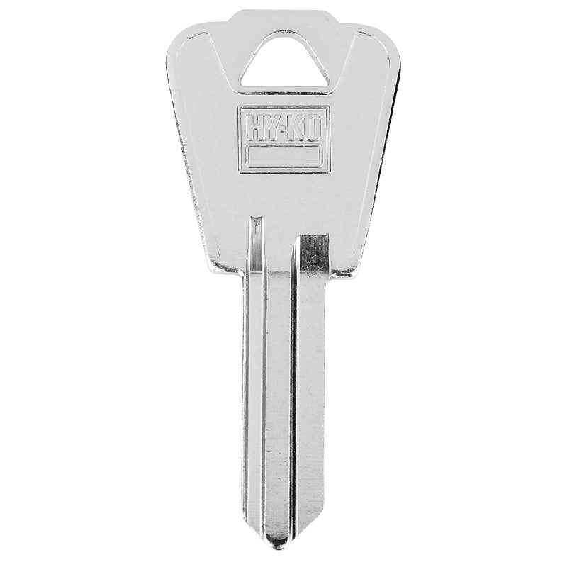 Hy-Ko 11010NH1 Key Blank, Brass, Nickel-Plated, For: National NH1 Locks (Pack of 10)