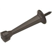 Square Taper Door Stop 3 Inch Oil Rubbed Bronze With Black Rubber Tip