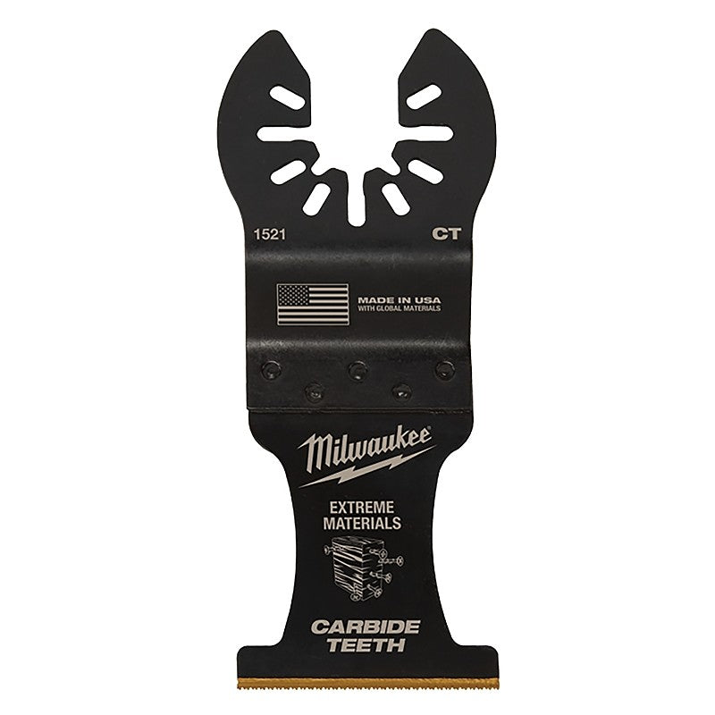 Milwaukee 49-25-1525 Blade, 1-3/8 in, 2 in D Cutting, Carbide/HCS/Titanium, 5/PK