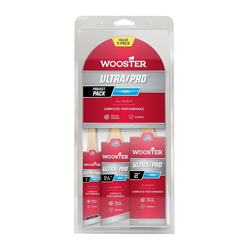 Wooster 4188 Firm Brush, 3-Brush