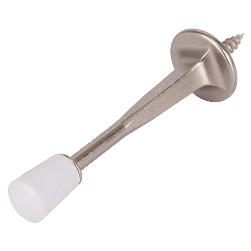 ProSource H20-Z023C-PS Heavy-Duty Rigid Door Stop, 15/16 in Dia Base, 3-1/8 in Projection, Die-Cast Zinc & Plastic