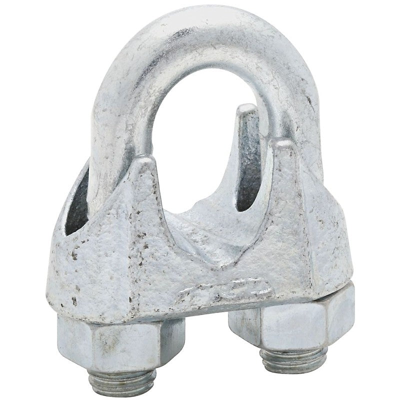 National Hardware 3230BC Series N248-344 Wire Cable Clamp, 3/4 in Dia Cable, 1 in L, Malleable Iron, Zinc