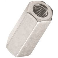Threaded Rod Coupler 5/16 Inch 18 TPI Zinc Plated Steel