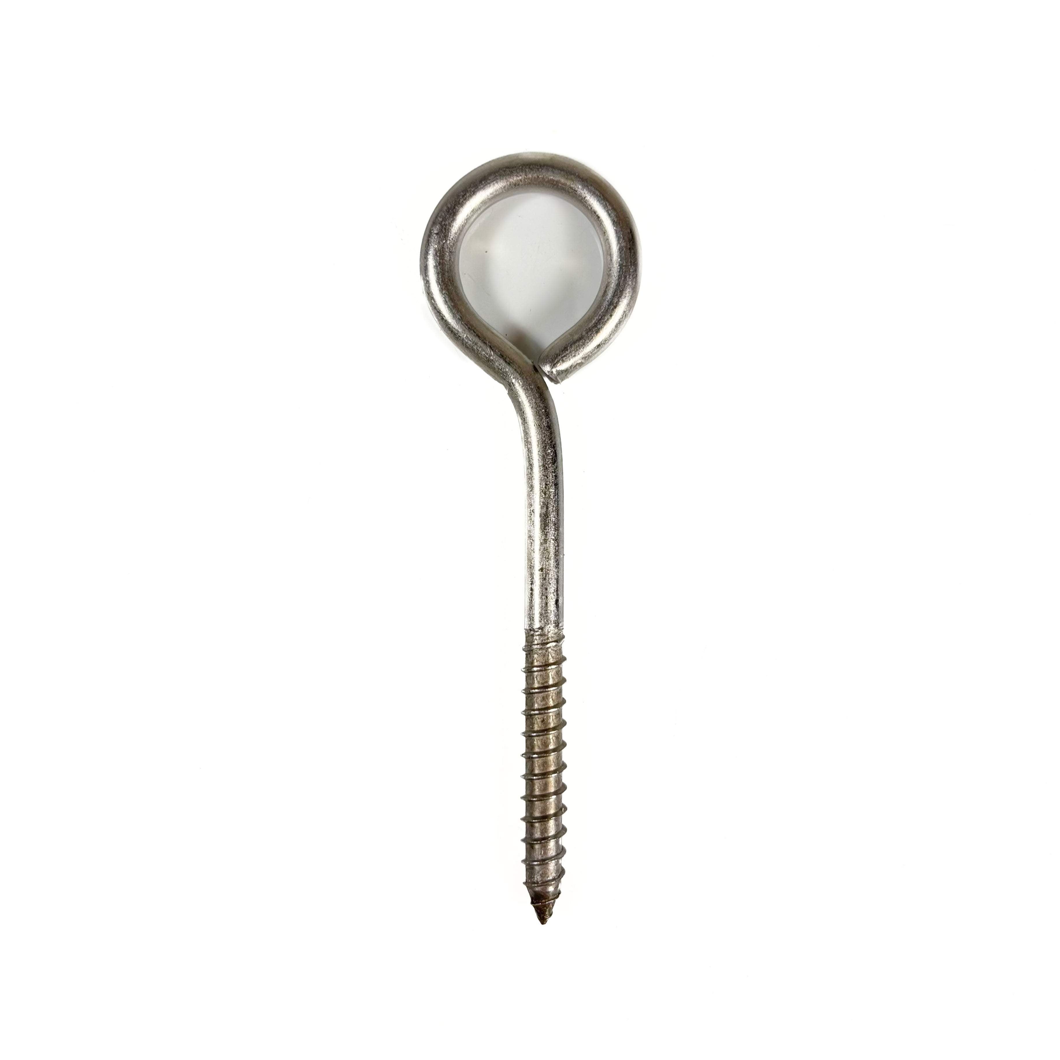 Large Eye Screw Eyes 3 Inch #6 Stainless Steel 3 Pack