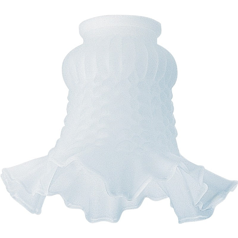 Westinghouse 8124200 Light Shade, Bell, Globe, Floral, Glass, White (Pack of 6)
