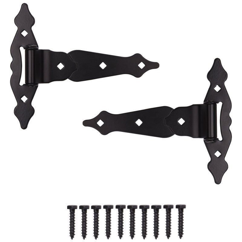 ProSource 33185PKS-PS T-Hinge, Steel, Black, Loose Pin Pin, 180 deg Range of Motion, 55 (Pair) lb