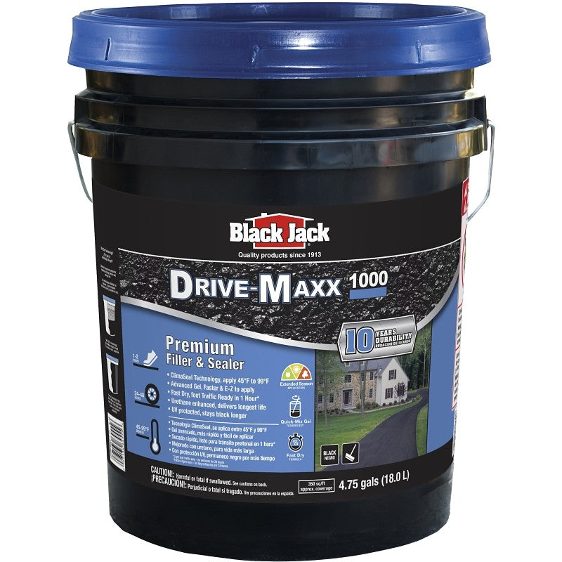 Black Jack Drive-Maxx 1000 6455-9-30 Premium Filler and Sealer, Liquid, Black, 4.75 gal Pack