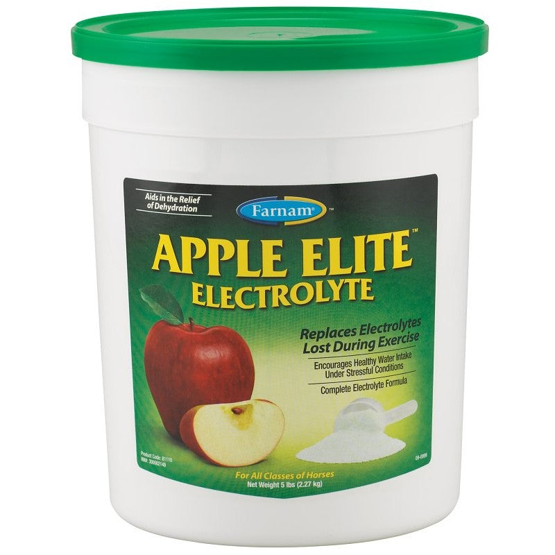 Farnam Elite 81110 Electrolyte Horse Supplement, Powder, Apple, 5 lb