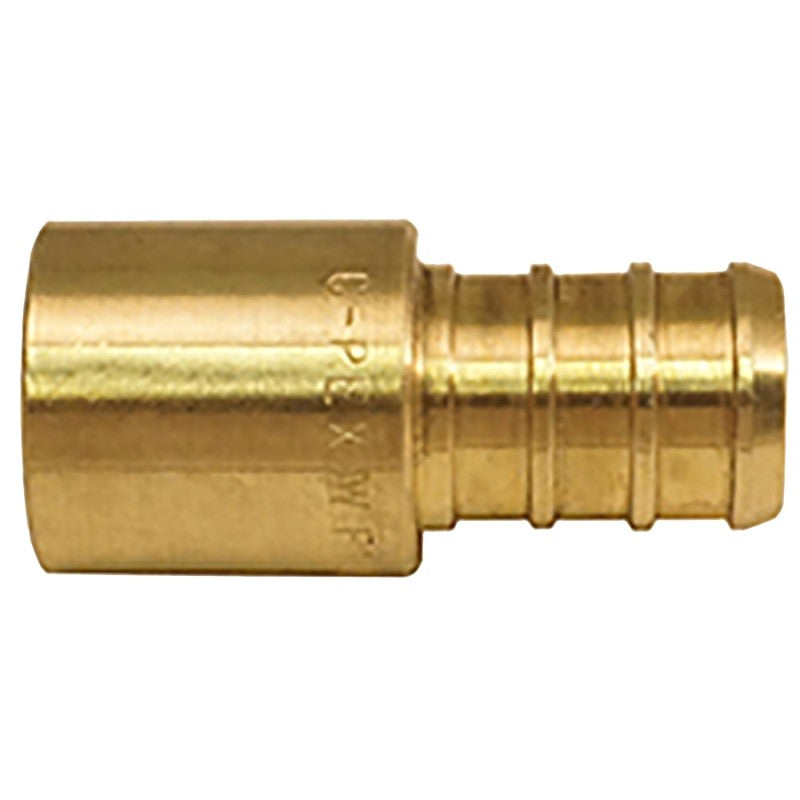 Apollo APXMS121210PK Pipe Adapter, 1/2 in, Barb x MPT, Brass, 200 psi Pressure, 10/PK