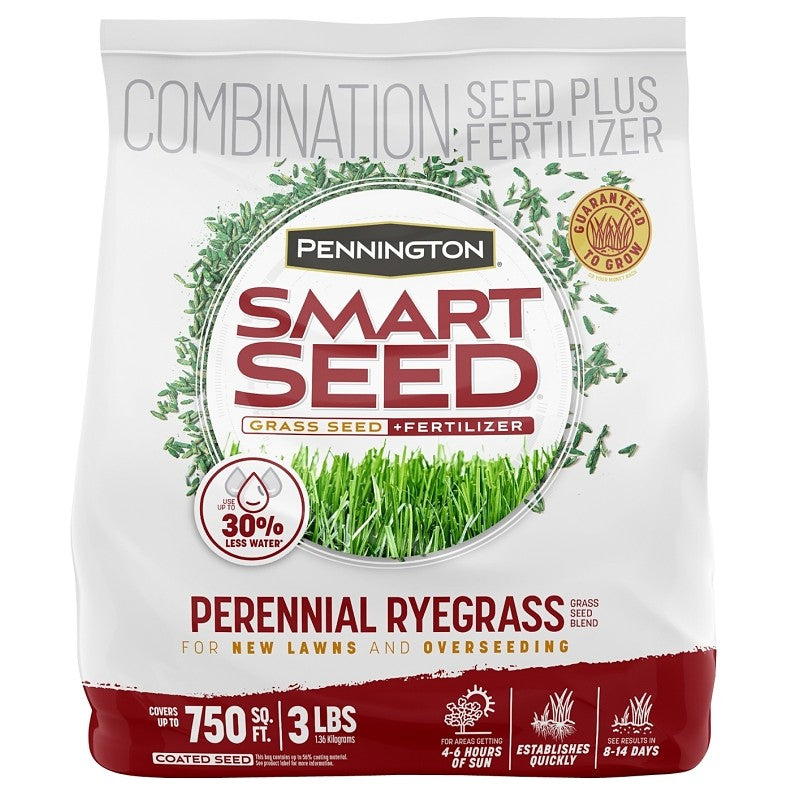 Pennington Smart Seed 100543717 Grass Seed, 3 lb Bag