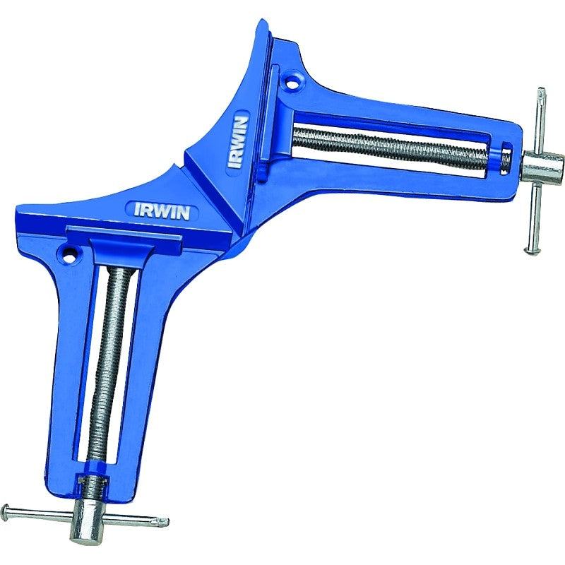 Irwin QUICK-GRIP 226200 Corner Clamp, 200 lb Clamping, 3 in Max Opening Size, 1-1/4 in D Throat, Metal Body