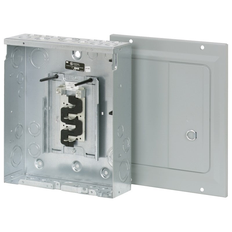 Cutler-Hammer BR BR816L125SDP Load Center, 125 A, 8 -Space, 16 -Circuit, Main Lug, NEMA 1 Enclosure, Light Gray