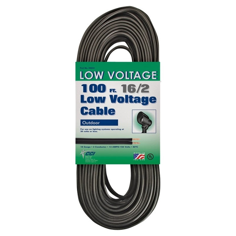CCI 55213143 Lighting Cable, 16 ga Wire, 2 -Conductor, 100 ft L