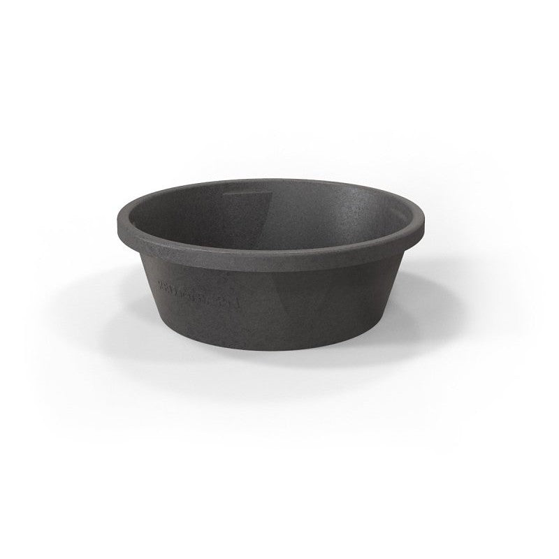 Red Barn 5600106 Flexible Feed Pan, 6.5 gal, Rubber, Black