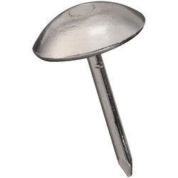 Round Head Upholstery Nails Nickel 25 Pack