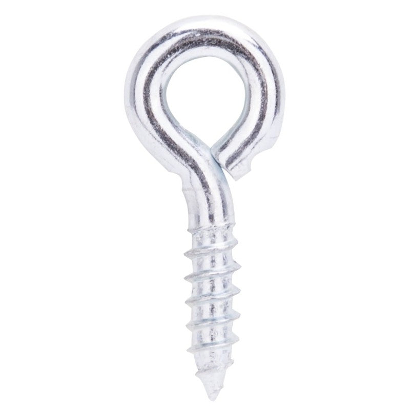 ProSource LR230 Screw Eye, 4.8 mm Dia Wire, 6 mm Thread, 3/4 in L Thread, 1-5/8 in OAL, 187 lb Working Load, Steel, Zinc (Pack of 20)