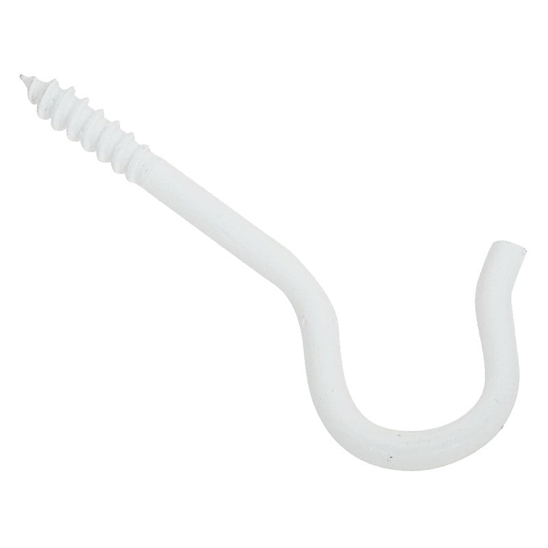 National Hardware V2666 Series N274-928 Ceiling Hook, 2-1/2 in L, Steel, White