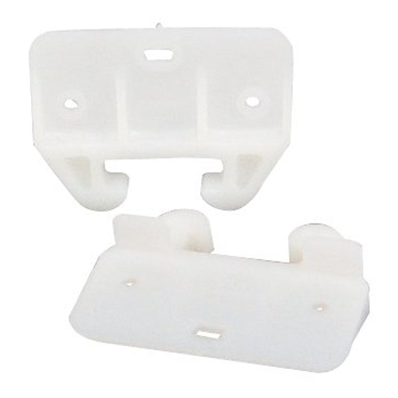 US Hardware WP-8813C Series Drawer Guide, For: 1-1/8 in Track, Plastic, White (Pack of 6)