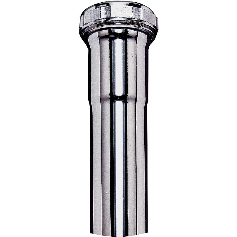Plumb Pak PP13-8CP Pipe Extension Tube, 1-1/2 in, 8 in L, Slip-Joint, Brass, Chrome
