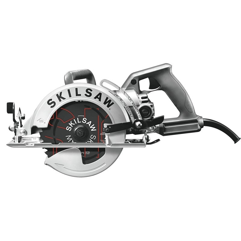 Skilsaw SPT77W-01 Worm Drive Saw, 15 A, 7-1/4 in Dia Blade, 0.812 in Arbor, 2-13/32 in D Cutting, 51 deg Bevel