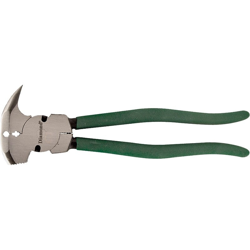 Diamond Farrier DFT10 Multi-Purpose Fence Tool, 10 in OAL, Carbon Steel Jaw, Plastic Handle