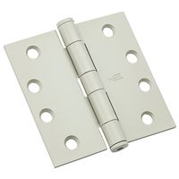 Commercial Door Hinge 4 Inch Square Corner Prime Coat White