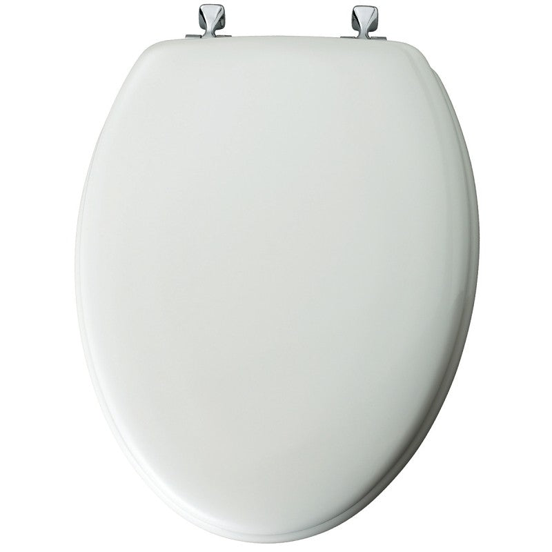 Mayfair 144CP-000 Toilet Seat, 18-1/2 in L, Elongated, Molded Wood, White