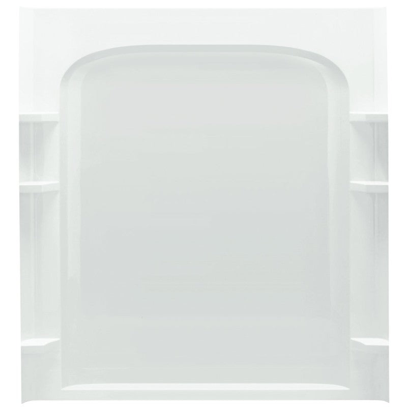 Sterling Ensemble 72232100-0 Shower Back Wall, 72-1/2in L, 60in W, Vikrell, High-Gloss, Alcove Installation, White, 1/PK