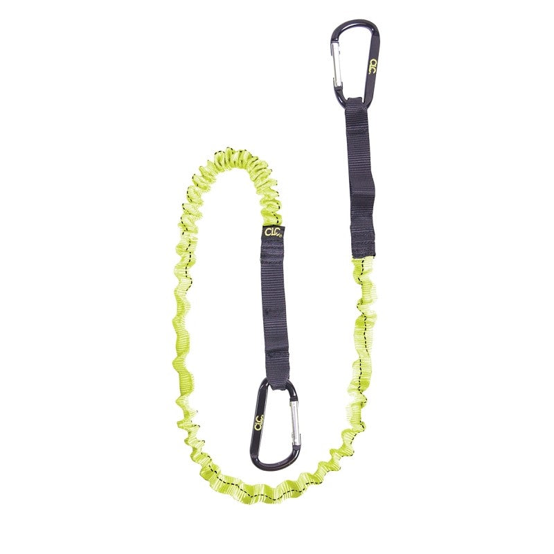 CLC 1027 Tool Lanyard, 39 to 56 in L, 6 lb Working Load, Black/Green