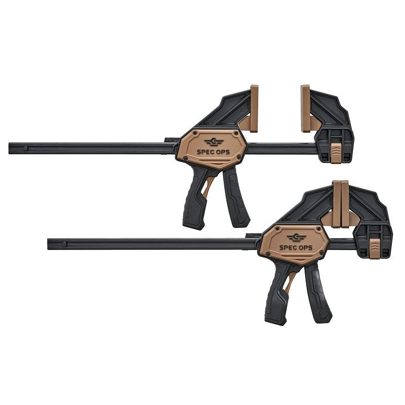 Spec Ops SPEC-TCL13-2PK Large Bar Clamp, 330 lb, 13-1/8 in Max Opening Size, Steel Body